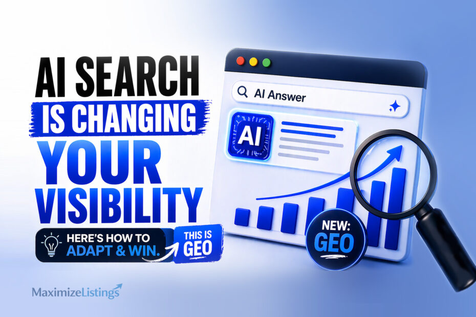 generative engine optimization GEO AI search visibility change how AI answers affect rankings and visibility