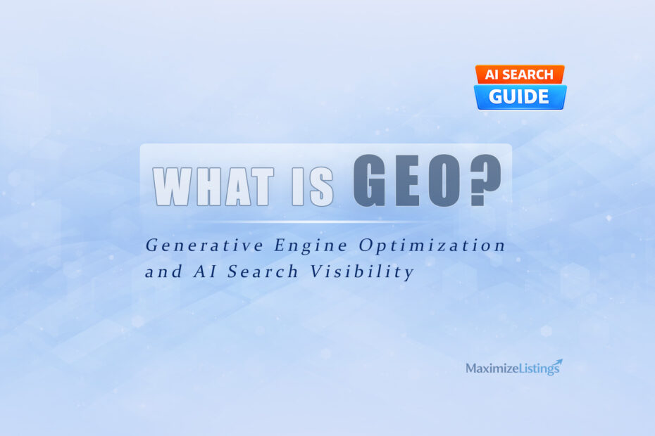 What is GEO generative engine optimization and how it affects search visibility in AI-driven search systems